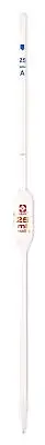 Sibata 2040A-2 2mL Volumetric Pipets Class A Reusable Glass Color-Coded Orang...