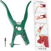 Breeding Animal Earphone Pliers with Spare Pin for Attaching Ear Tags for Pigs, Cattle, Sheep, Ergonomic Applicator