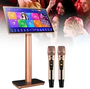 Smart Touch Screen Karaoke Machine, Karaoke Playback, Equipped With 19.5/22 Inch Led Capacitive Touch Screen and Professional Wireless Microphone, Cloud Update Download Songs,22inch-8TB
