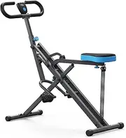 MERACH Squat Machine, 2 in 1 Squat Rowing Machine, Easy Setup & Foldable Exercise Equipment, Glute Trainer Machine, Glutes & Leg Home Workout Machine