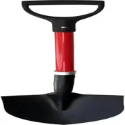Shovel with Rounded Blade and Comfortable D Grip 31 Inch Fiberglass Handle, Digg