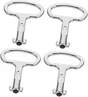OKUMEYR 4pcs Radiator Valve Keys Metal Wrench Tools for Radiator for Heating Maintenance and Plumbing Needs