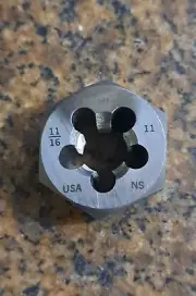HANSON & WHITNEY 11/16-11 HEX DIE