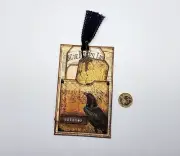 1-Halloween-Raven-Pocket-Embellishments-Junk Journal-Gothic-Linen Cardstock