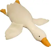 SCFSX Goose Stuffed Animal Pillow Toy, Cute Giant White Goose Stuffed Animal Duck Plush Pillow,Super Soft Hugging Pillow for Every Age (50CM/19.7INCH)