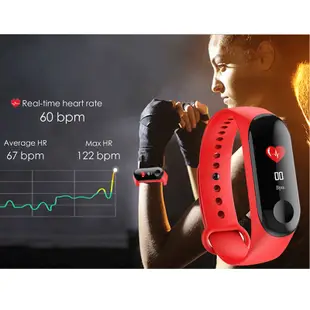 M3 Plus Smart Bracelet Heart Rate Blood Pressure Health Wate