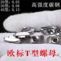 在飛比找露天拍賣優惠-〖兄弟五金〗歐標T型螺母2020/3030/404045鋁型