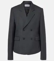 [Loewe] Loewe Cropped wool blazer UK 6 grey