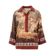 [PIERRE LOUIS MASCIA] PIERRE LOUIS MASCIA Printed silk shirt Woman M M Multicolor