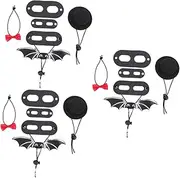 FRCOLOR 3 Sets Bearded Dragon Leash Adjustable Harness Lizard Bow Tie Kit Reptile Accessory