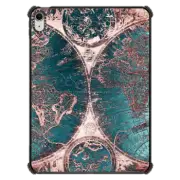 iPad Air 11-inch (M2/M3) iPad Impact Case Antique World Map by Nature Magick - Rose Gold Pink + Turquoise