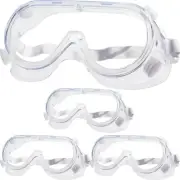 4 Pack Protective Safety Goggle for lab chemistry soft lightweight goggles ov...