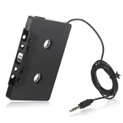 Cassette Aux Adapter For Car iPhone 3.5mm Audio Tape MP3 Player Adapter Black