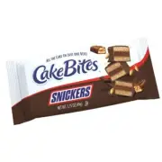 934918 1 X 50g PACKET CAKEBITES SNICKERS FLAVOURED 3 BITE PACK MADE IN USA