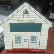 CATS MEOW BROWN SCHOOL OHIO AMISH SERIES (Signed 1991, Retired) NEW