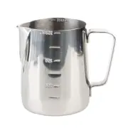 Stainless Steel Coffee Latte Frothing Milk Jug With Scale Measuring 350ml