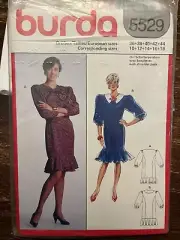 Burda 5529 UNCUT Sewing Pattern, Misses' Dress, Size 10-18