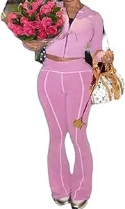 [RISCUYY] Lounge Sets for Women 2 Piece Track Suit Long Sleeve Hoodie and Pants Athleisure Sets Women