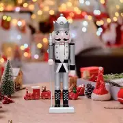 Nutcracker Figurine Christmas Decor Sculpture for Xmas Living Room Fireplace