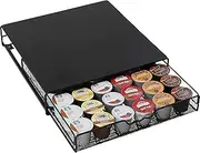 DecoBrothers K-Cup Holder Drawer for 36 Coffee Pods Storage, Black