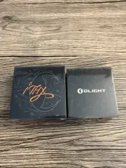 Olight ithx Silver Feathers And ithx Evergreen Keychain Flashlight