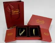 STEPHANIE Gold Plated Name Necklace and Bracelet Gift Set 18K Bridal Christmas