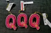 Ashland Ornaments, Peace On Earth Sequined Beaded Alphabet Letter "Q"