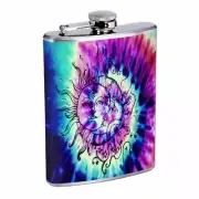 Tie Dye Em1 Flask 8oz Stainless Steel Hip Drinking Whiskey