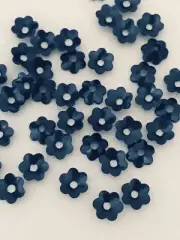 Sequins 6mm Dark Navy Blue Gloss 1/4inch Flower Bowl Cup Choose Pack Size