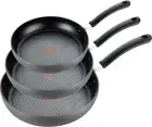 T-fal Ultimate Hard Anodized Nonstick Fry Pan Set 3 Piece: 8, 10.25, & 12 Inc...