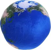 Veemoon Plush Earth Globe Ball - Soft Educational for and Adults - for Learning Geography and Exploring The World