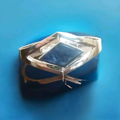 Erick's Sterling Silver Hinge Sodalite Bracelet Taxco. 950