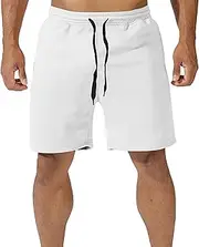 [Generic] Mens Big and Tall Board Shorts Pockets Beach Fitness Bodybuilding Pants Men's Pants Swim Suit Men