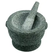 Avanti 20cm Rough Mortar and Pestle Granite Herb/Spice Grinding/Mixing Bowl/Tool