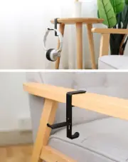 Holder Station Headset Stand Earphones Hanger Under Desk Hook Headphone Bracket