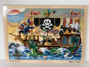 NEW Melissa & Doug 48-Piece Pirate Wooden Jigsaw Puzzle UNOPENED