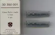 L'Arsenal Models 1/350 40mm BOFORS SINGLE MOUNT GUN (4) 3D Printed Set