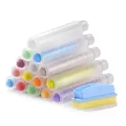 15Pcs Dustless Chalk with Chalk Holder and Whiteboard Eraser for Chalkboards