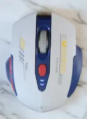 Uineer White & Blue Wireless Rechargable Gaming Mouse U6P