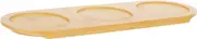 TIDTALEO Versatile 3-Slot Wine Glass Holders Bamboo Paddle Board Coasters for Tastings Ktv Home Restaurant Use