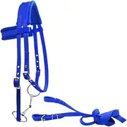Aymzbd Horse Bridle with Reins Padded Equestrian Equipment Heavy Duty Harness Head Strap Horse Rope
