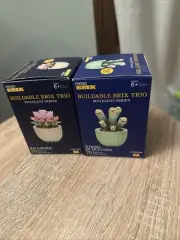 (2) Micro Brix Buildable Brix Trio Succulent Series--Brand New
