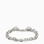 [Emanuele Bicocchi] Silver 925 skull chain bracelet L Metal