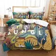 v4083 Bed Sheets Tropical Jungle Animals Sloth Duvet Cover Set Bed Linen Bed Sheets IU4083