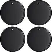 [Nutale] Key Finder Work for Find My (iOS Only) Mini Car Air Tracker Tag Global Coverage Hidden No Monthly Fee No Subscription No SIM Card Required (4 Black)