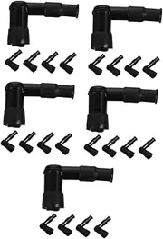 ULTECHNOVO 5sets Engine Parts Kit Spark Plug Cap Boot Cap Wire Ends 5-piece Set Waterproof for Scooters and Underbone Motorcycles 5pcs*5