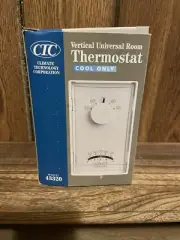 CTC Vertical Universal Room Thermostat COOL ONLY Model 43320