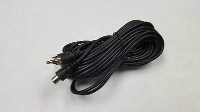 1 PIECE - 1 RCA MALE TO 1 RCA FEMALE 25FT - SPEAKER EXT NON-SHIELDED # 11-4025