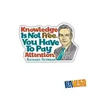 Richard Feynman Quote Sticker 2pcs | Knowledge | Life Philosophy | PI509