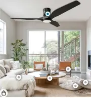 NOPAARD 52 Inch Smart Ceiling Fan with Light, Wood Ceiling Fans with Remote, ...